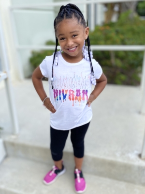 Girls Drizzle Crew TS (White)
