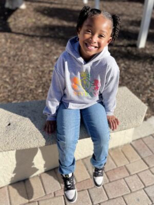 Kids Vibrant Classic Logo Hoodie (Gray)