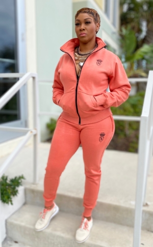 "Peach Passion" Full Zip Sweatshirt/Jacket