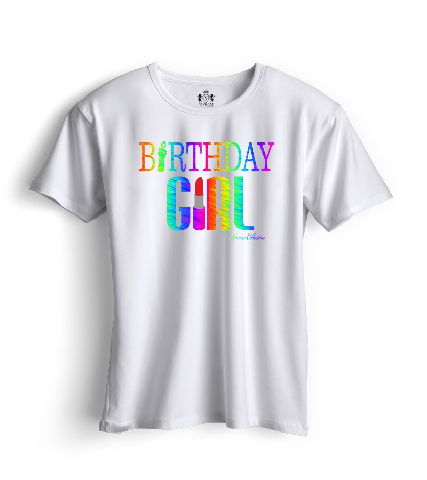 Birthday Girl Ts White Nivram Collection 7370